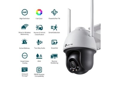 WRL CAMERA 4MP PAN/TILT/VIGI C540-W(4MM) TP-LINK