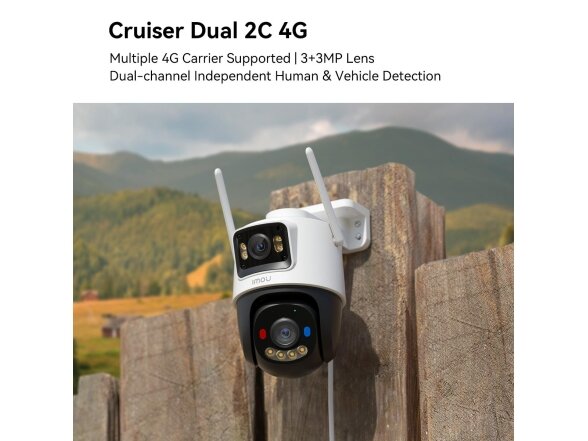 WRL CAMERA 3MP CRUISER DUAL 2C/4G IPC-S7XCP-6M1TED IMOU 5 WRL CAMERA 3MP CRUISER DUAL 2C/4G IPC-S7XCP-6M1TED IMOU 5